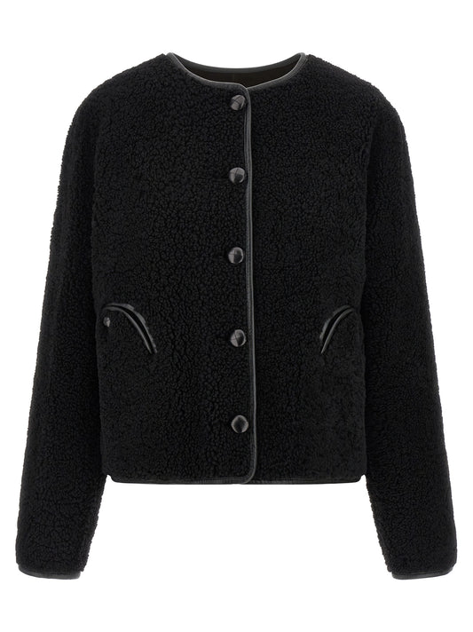 This Bolero Jacket by Blazé Milano for women in lamb leather black presents a tailored silhouette, meticulously tailored with a tailored crew neckline and distinctive pockets & windproof for a tailored finish.