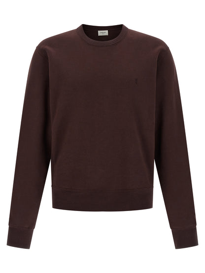 Saint Laurent Bordeaux Cotton Sweatshirt