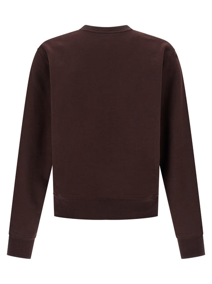 Saint Laurent Bordeaux Cotton Sweatshirt