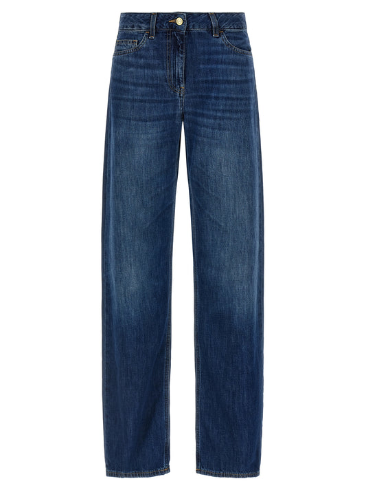 Elisabetta Franchi Blue Cotton Jeans Denim