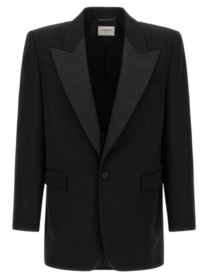 Saint Laurent Black Wool Blazer