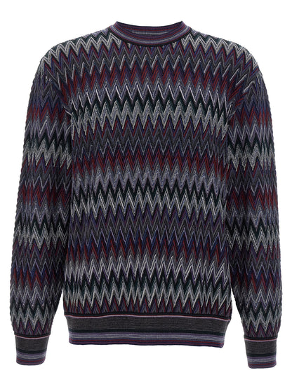 Missoni Blue Wool Cardigan