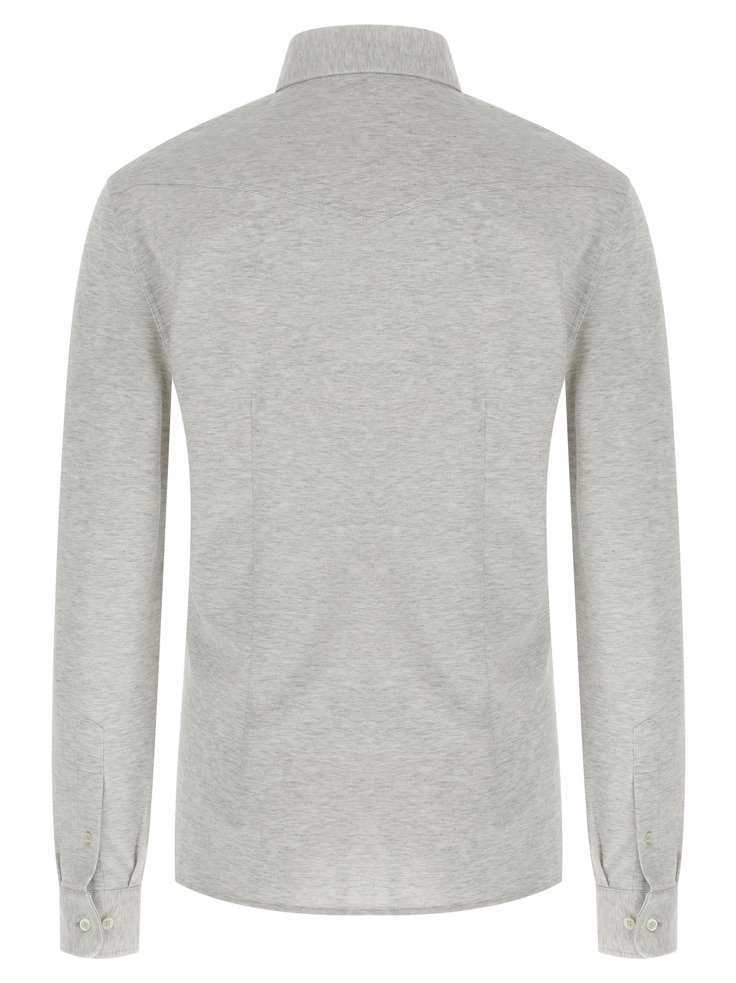 Brunello Cucinelli Gray Cotton Blouse