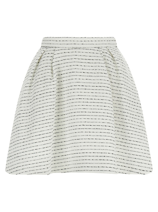 Alessandra Rich White Polyamide Long Skirt