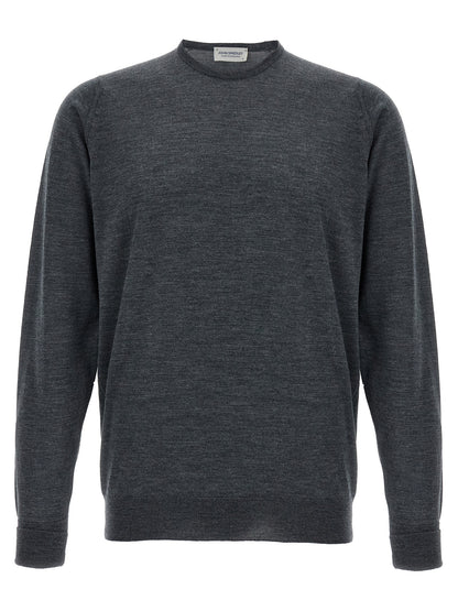 JOHN SMEDLEY Gray Merino Wool Cardigan