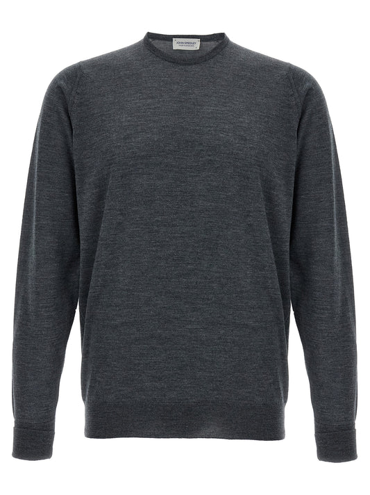 JOHN SMEDLEY Gray Merino Wool Cardigan