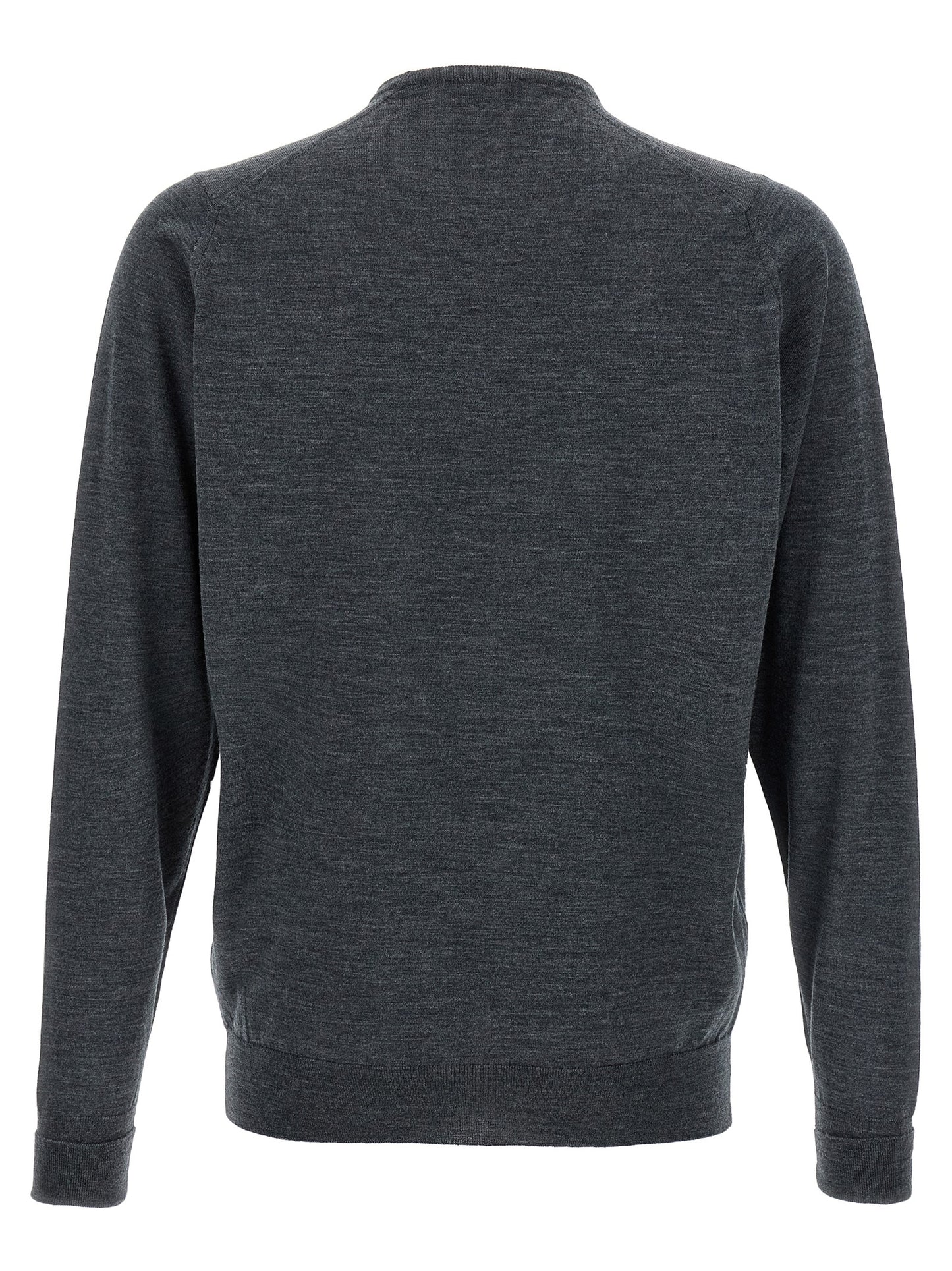 JOHN SMEDLEY Gray Merino Wool Cardigan