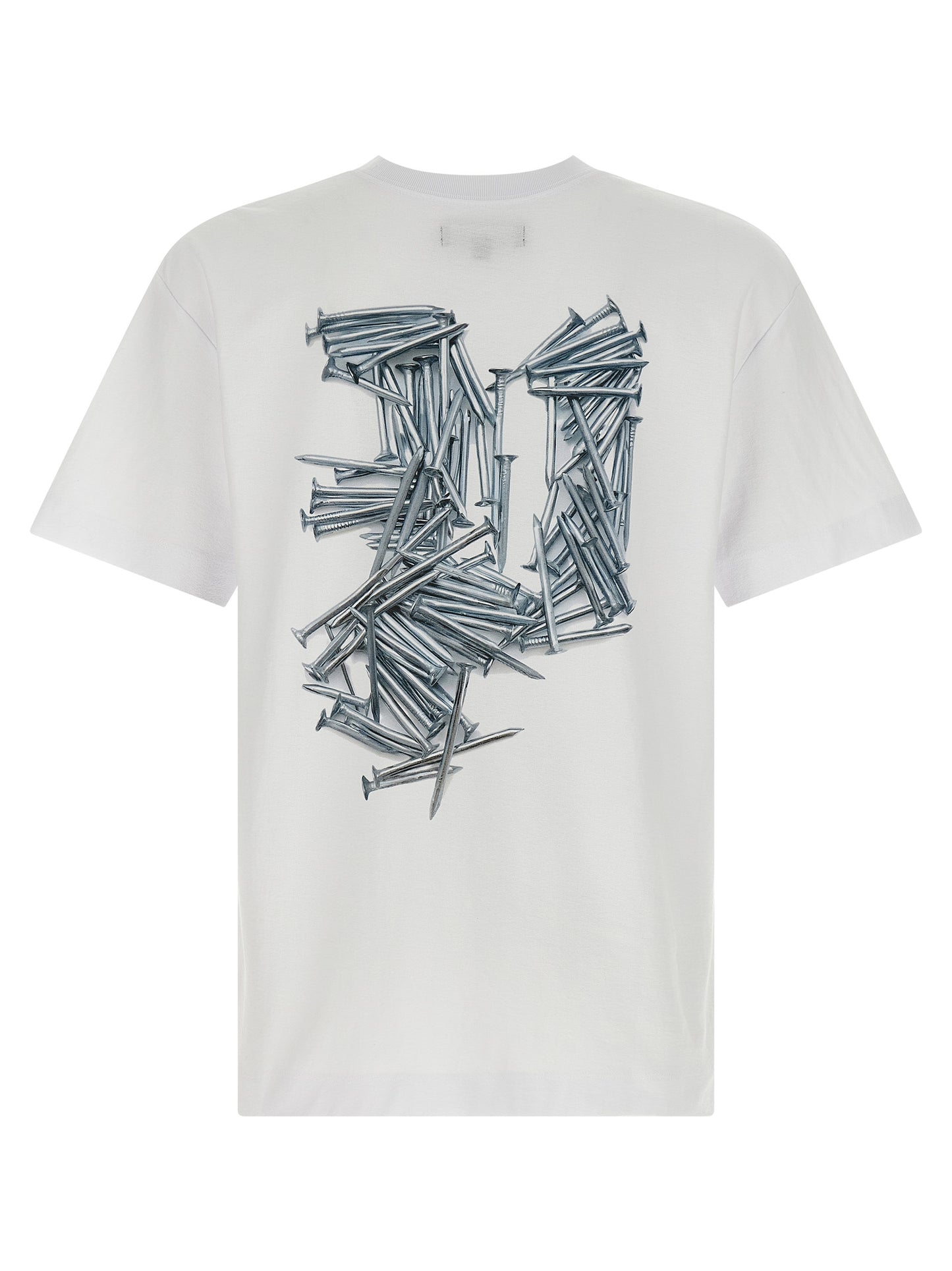 PURPLE White Cotton T-Shirt