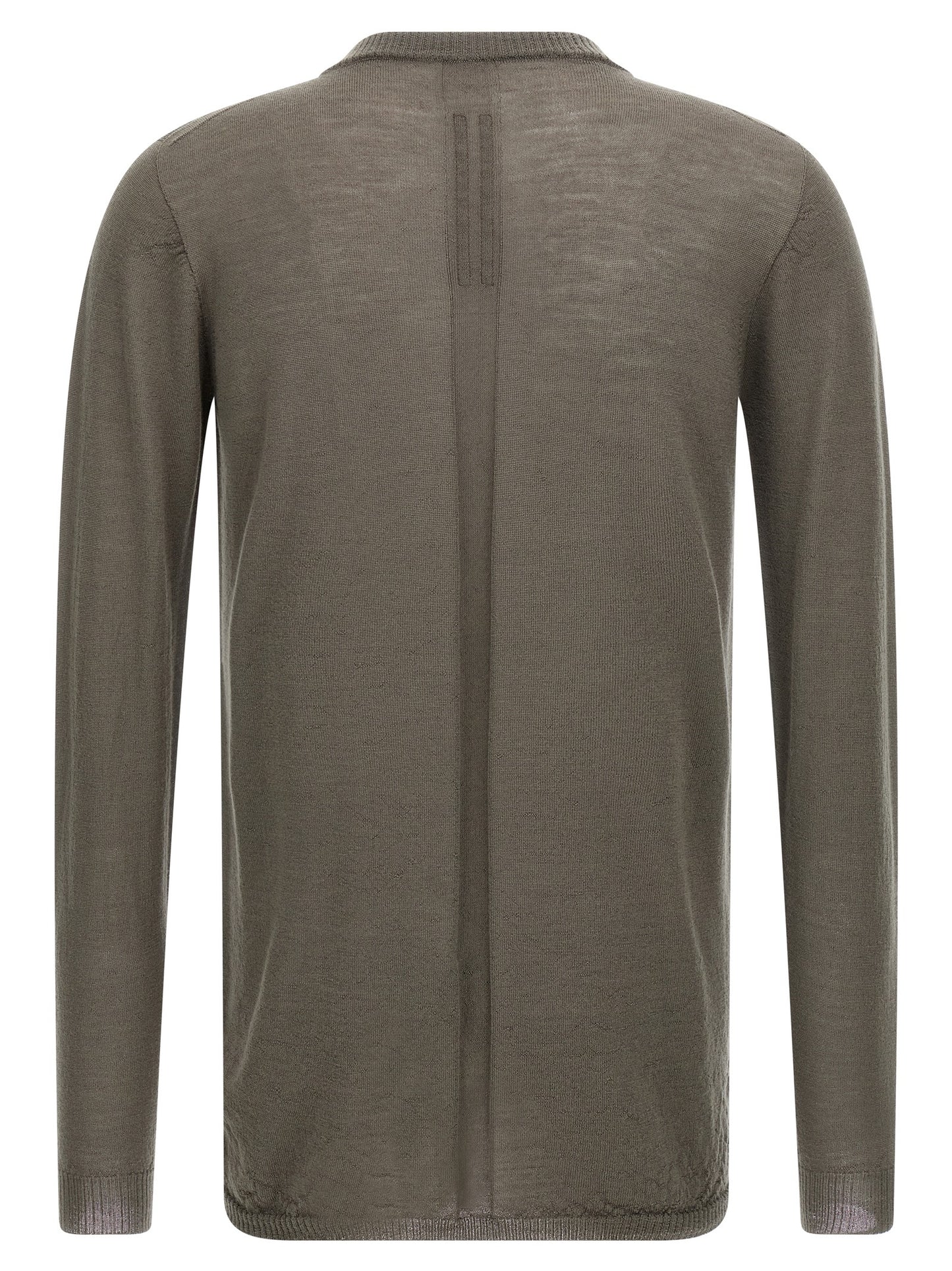 Rick Owens Gray Wool Cardigan