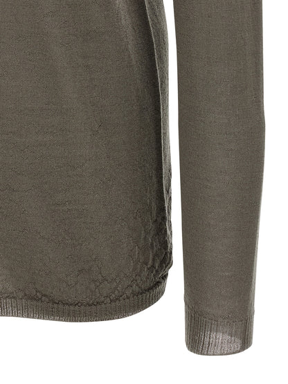 Rick Owens Gray Wool Cardigan