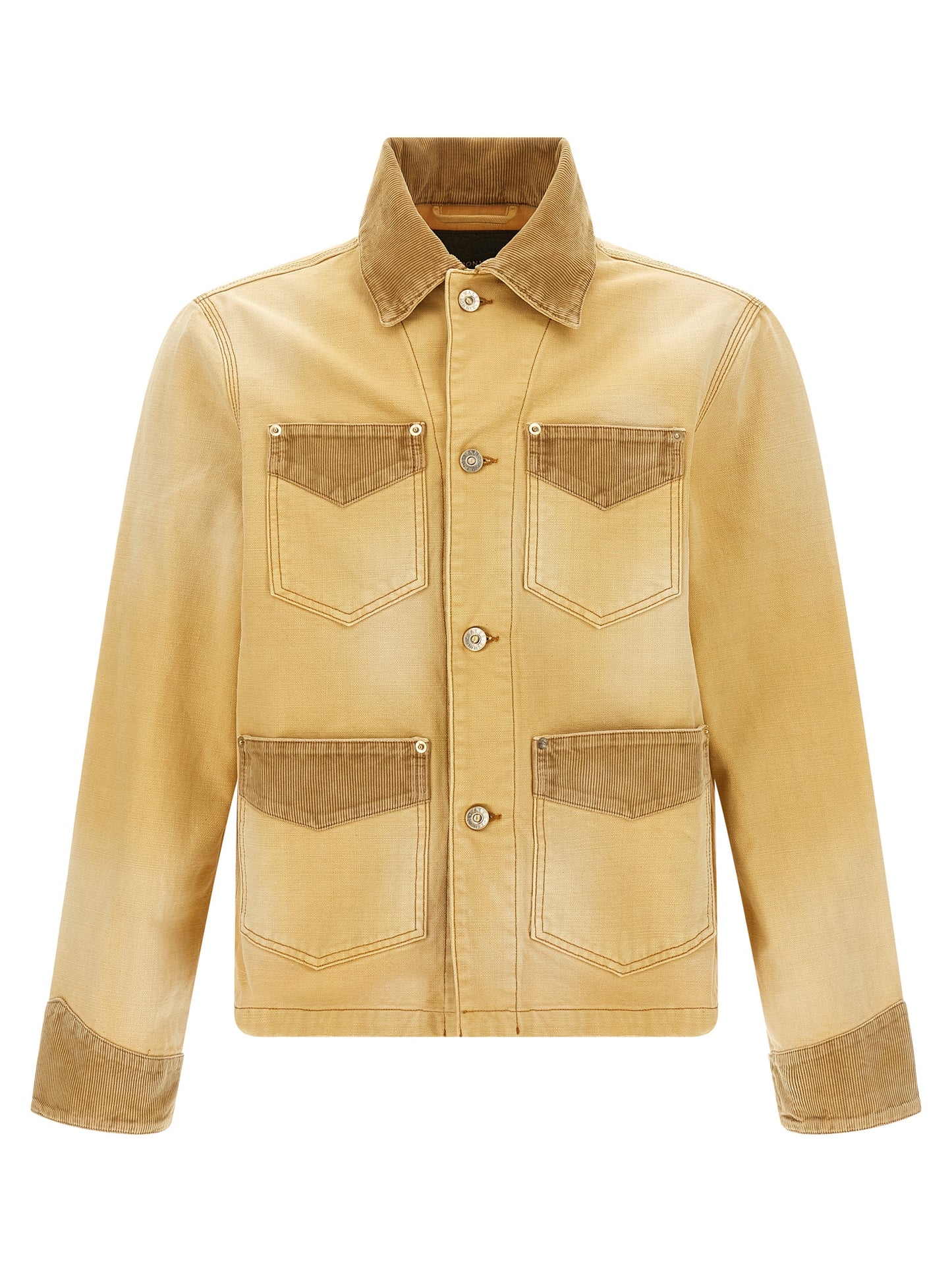 WALES BONNER Beige Cotton Denim Jacket