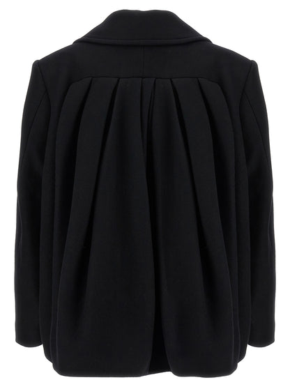 Dries Van Noten Black Wool Coat
