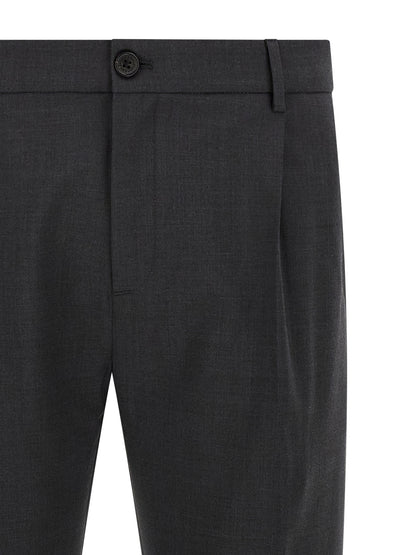 Department 5 Gray Virgin Wool Cropped Pants