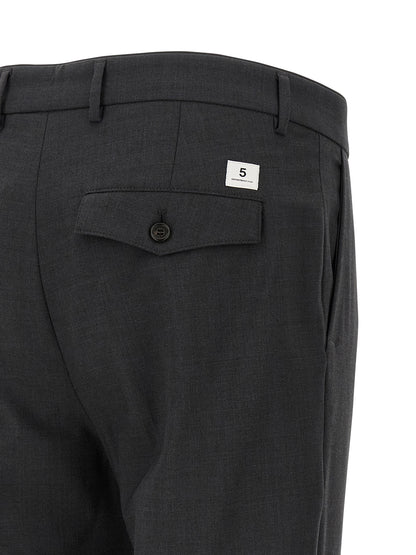 Department 5 Gray Virgin Wool Cropped Pants