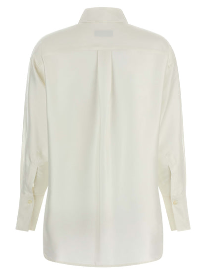 Alberto Biani White Silk Blouse