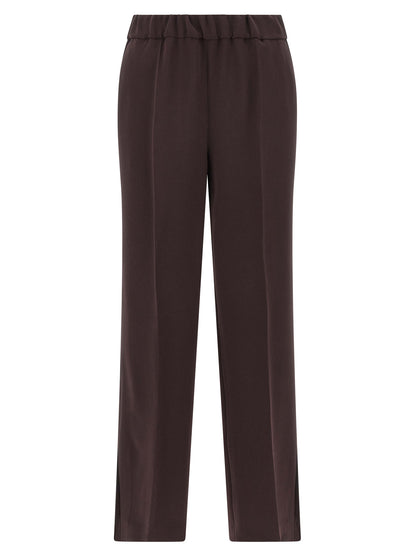 Alberto Biani Brown Triacetate Casual Pants