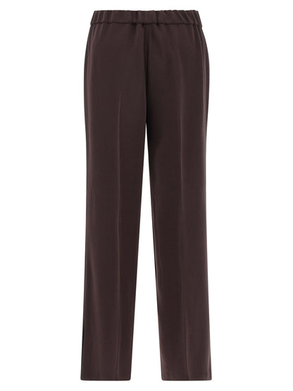 Alberto Biani Brown Triacetate Casual Pants