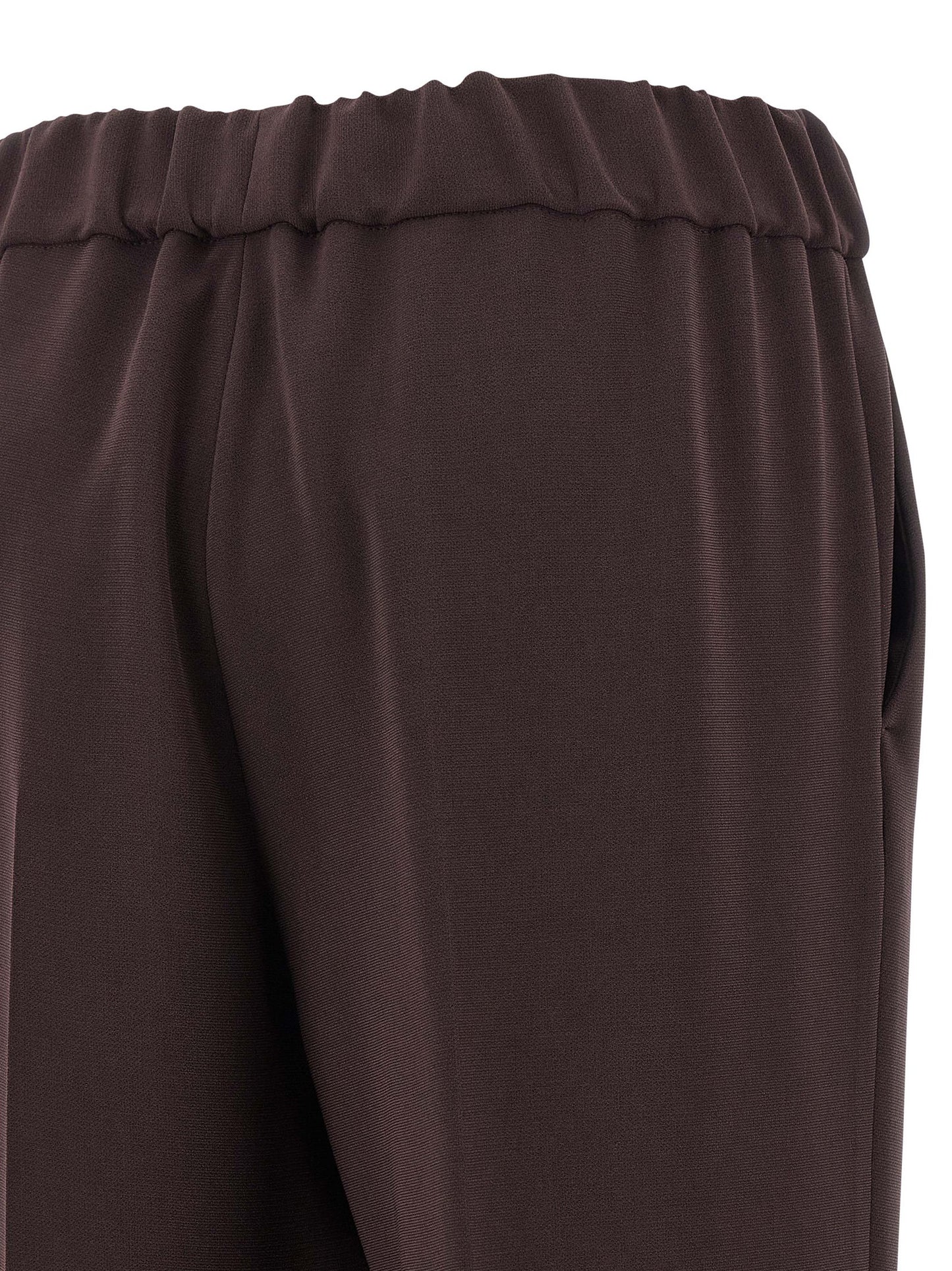 Alberto Biani Brown Triacetate Casual Pants