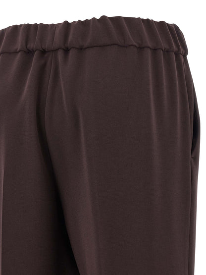 Alberto Biani Brown Triacetate Casual Pants