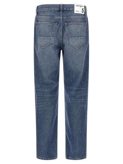Department 5 Blue Cotton Straight-Leg Jeans