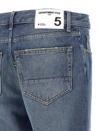 Department 5 Blue Cotton Straight-Leg Jeans
