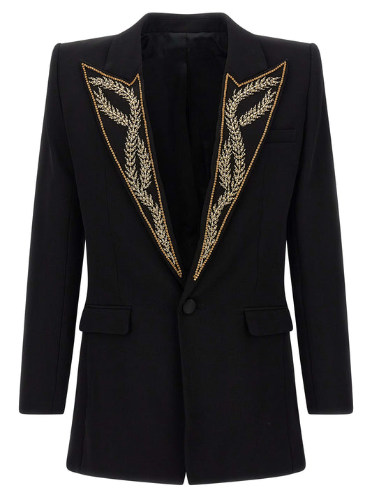 Balmain Black Viscose Blazer