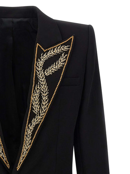 Balmain Black Viscose Blazer