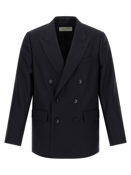 Dries Van Noten Blue Wool Blazer