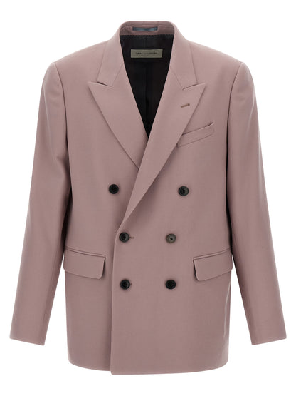 Dries Van Noten Purple Wool Blazer