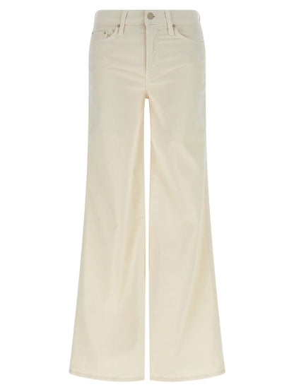 Mother Denim White Cotton Flared Pants
