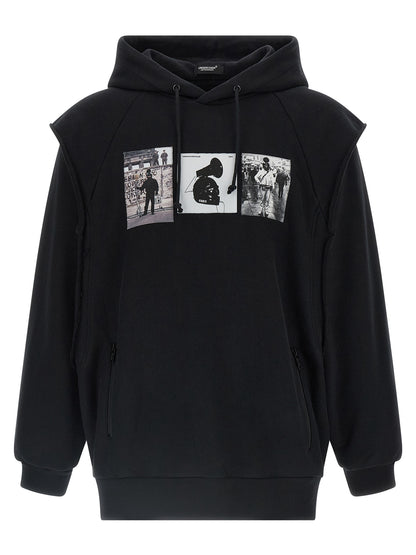 Undercover Black Cotton Sweatshirt
