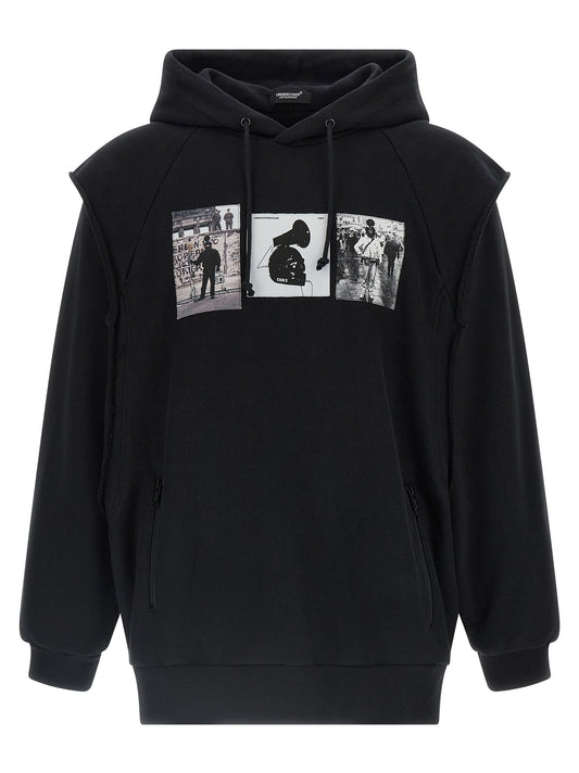 Undercover Black Cotton Sweatshirt