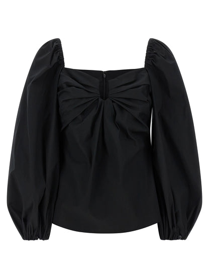 Carolina Herrera Black Cotton Tank Tops
