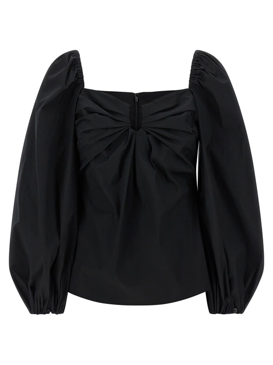 Carolina Herrera Black Cotton Tank Tops