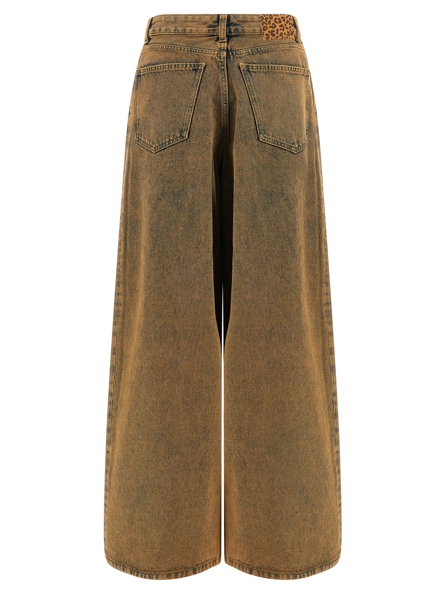 Alanui Brown Cotton Jeans Denim