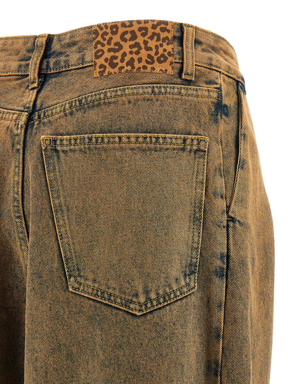 Alanui Brown Cotton Jeans Denim