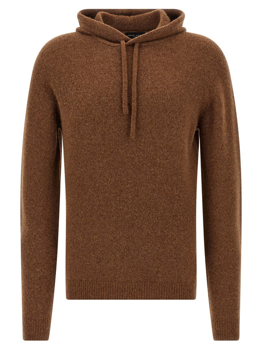 Roberto Collina Brown Virgin Wool Cardigan