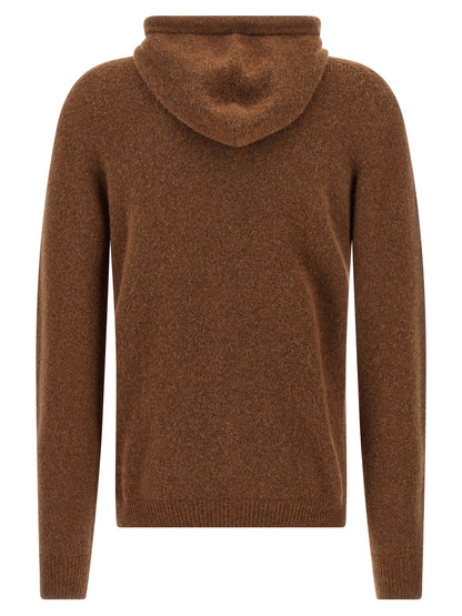 Roberto Collina Brown Virgin Wool Cardigan