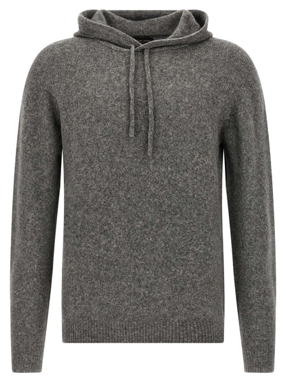 Roberto Collina Gray Virgin Wool Cardigan