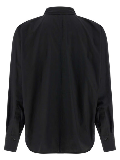 NUDE Black Cotton Blouse