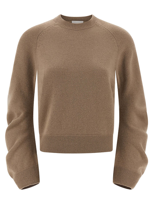 Cardigan by NUDE for women in virgin wool beige & nude features an crisp silhouette, showcasing a sophisticated and detail for a truly crisp finish.