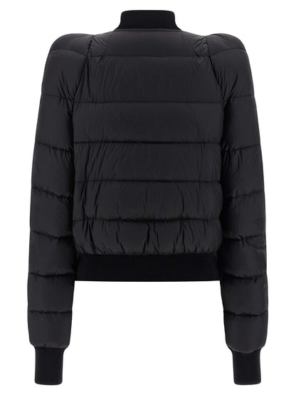 Rick Owens Black Nylon Bomber