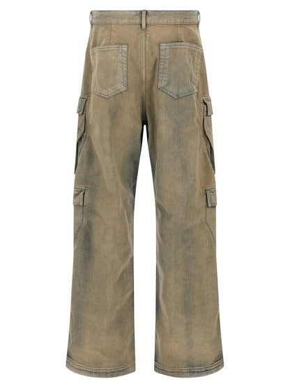 DRKSHDW Beige Cotton Cargo Pants