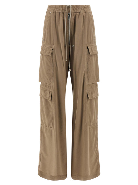 DRKSHDW Beige Cotton Cargo Pants