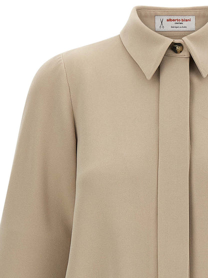 Alberto Biani Beige Triacetate Blouse