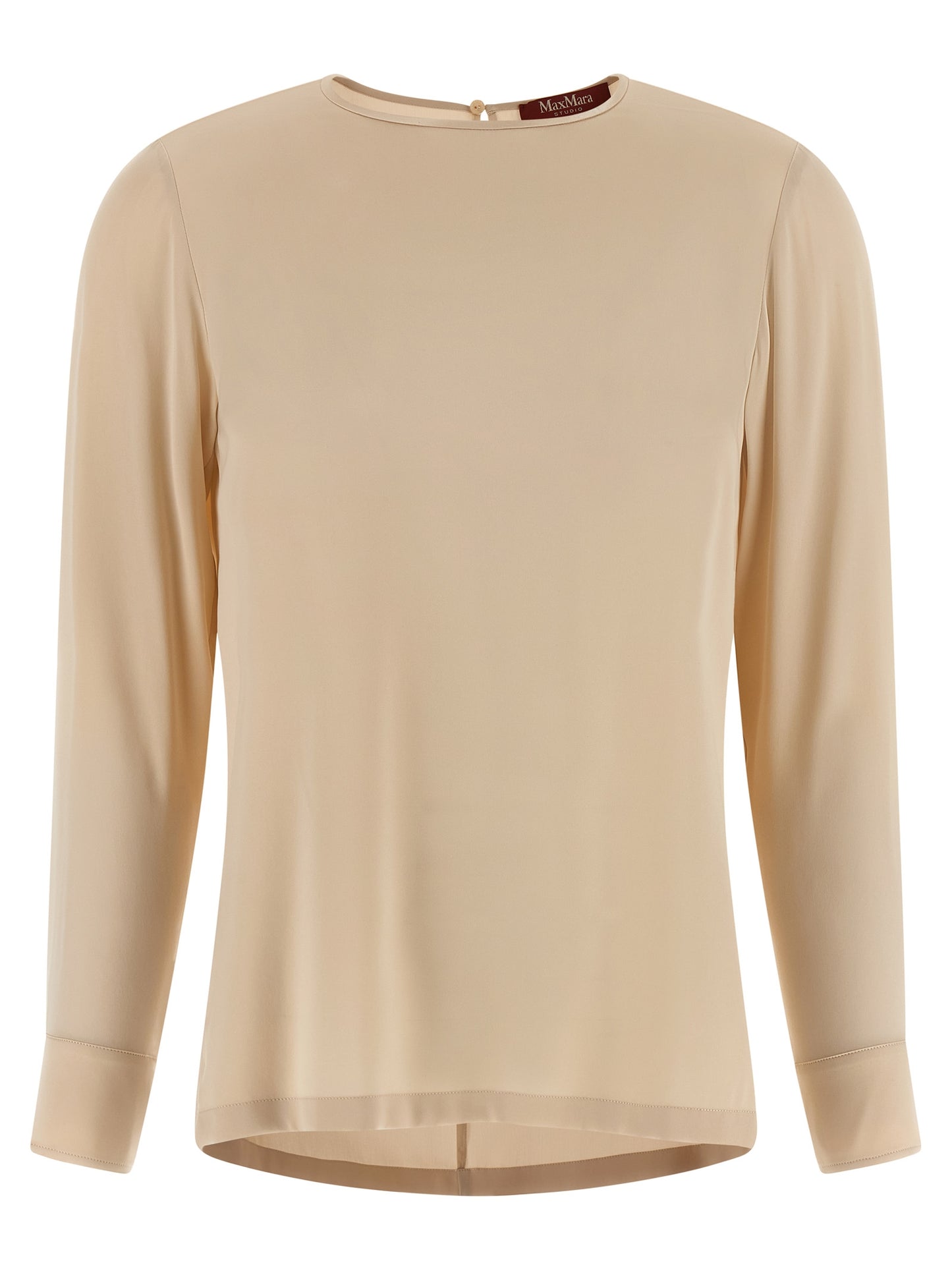 Max Mara Beige Silk Blouse
