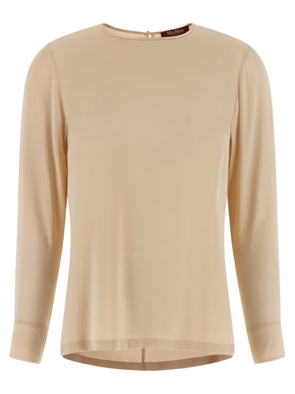 Max Mara Beige Silk Blouse