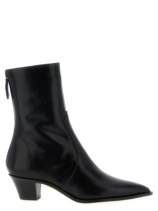 Aquazzura Black Calfskin Chelsea Boots