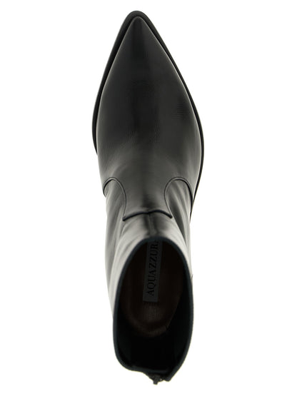 Aquazzura Black Calfskin Chelsea Boots