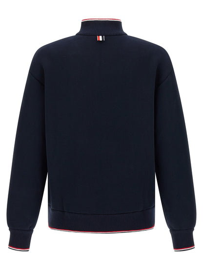 Thom Browne Blue Cotton Sweatshirt